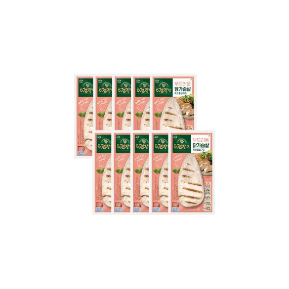 비비고 CJ제일제당 더건강한 닭가슴살 직화 통살구이100g10개 